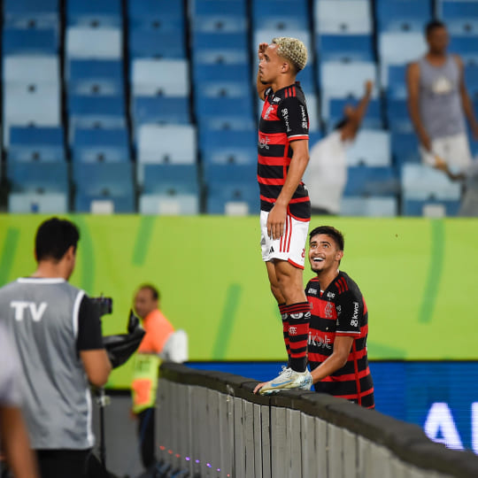 O Flamengo comemora seu quinto título da Copa do Brasil